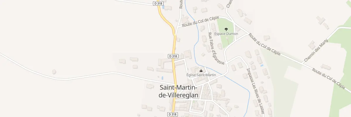 Plan du 8 Rue Jean Jacques Rousseau à Saint-Martin-de-Villereglan
