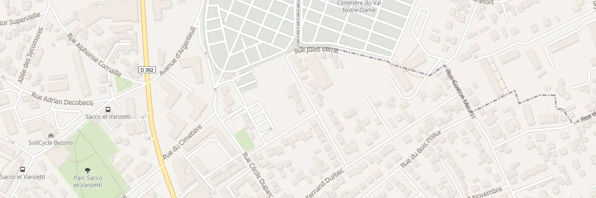 Plan du 15 Av de la Butte Blanche à Bezons