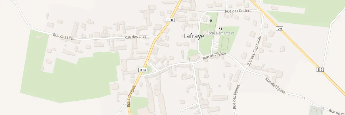 Plan du 9 Rue de l’Eglise à Lafraye