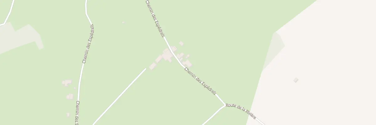 Plan du 1187 Che des Espédrels à Mirandol-Bourgnounac