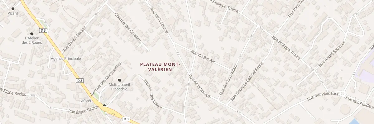 Plan du 161B Rue de la Source à Nanterre