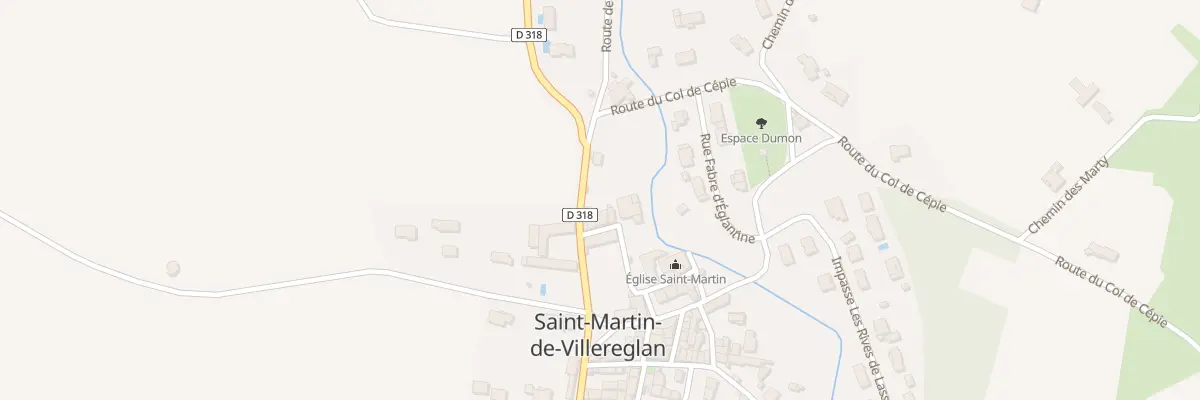 Plan du 20 Rue Jean Jacques Rousseau à Saint-Martin-de-Villereglan