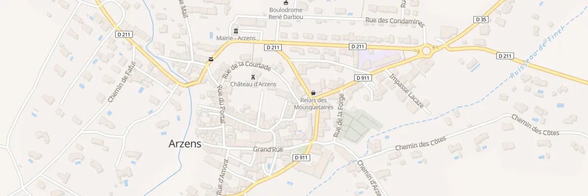 Plan du 54 Rue de La Courtade à Arzens