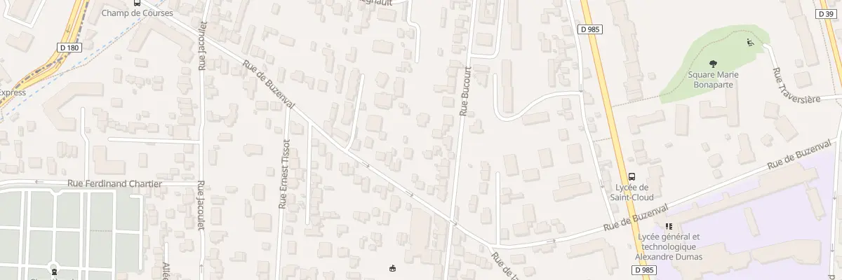 Plan du 34 Rue de Buzenval à Saint-Cloud