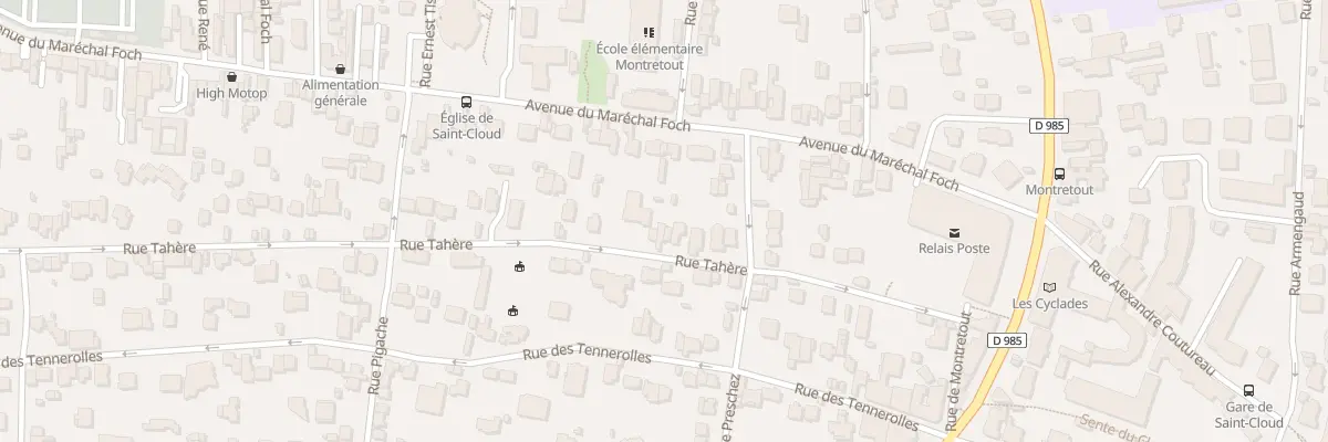 Plan du 24 Rue Tahere à Saint-Cloud