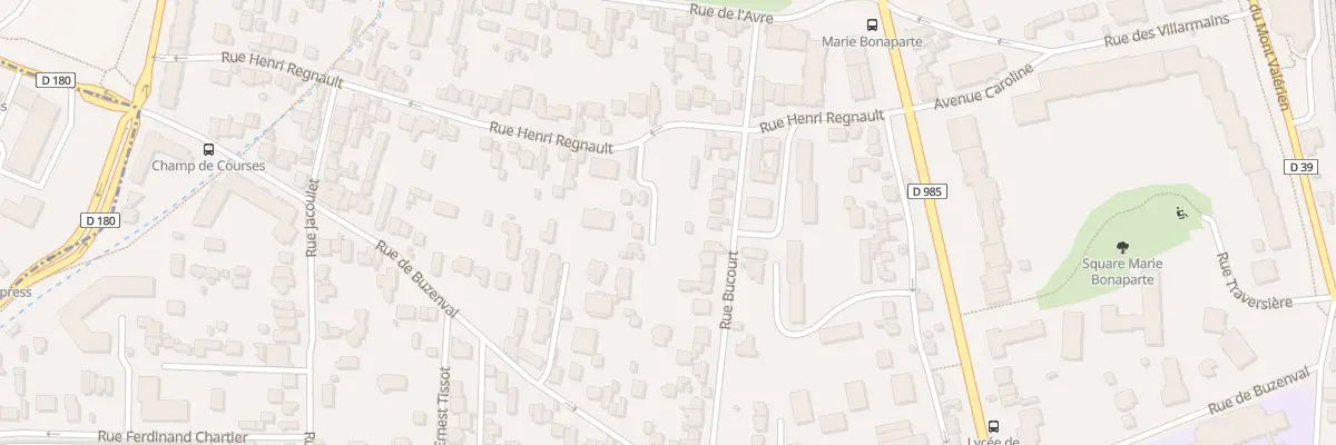 Plan du 11 Rue Henri Regnault à Saint-Cloud