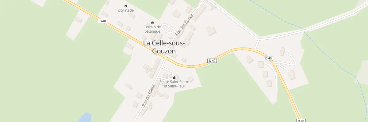 Plan du 5 Rte de la Fontaine St Pierre à La Celle-sous-Gouzon