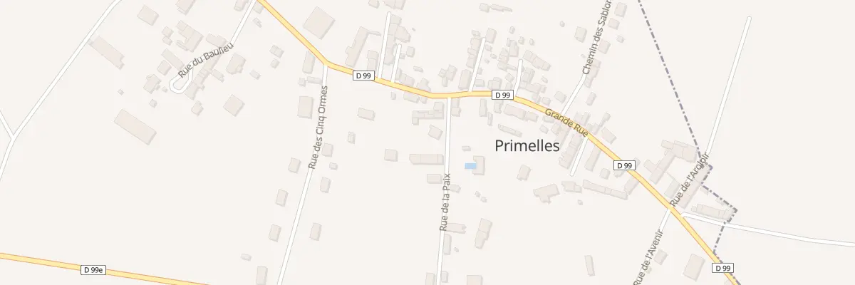 Plan du 5 Rue de la Paix à Primelles