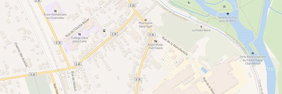 Plan du 26 Rue Andre Bremu à Mehun-sur-Yèvre