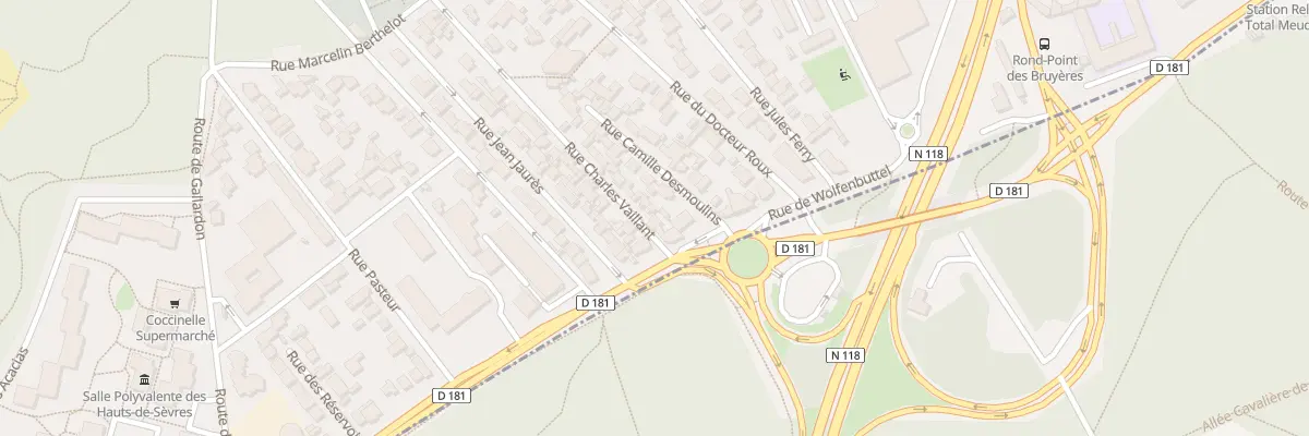 Plan du 2 Rue Charles Vaillant à Sèvres