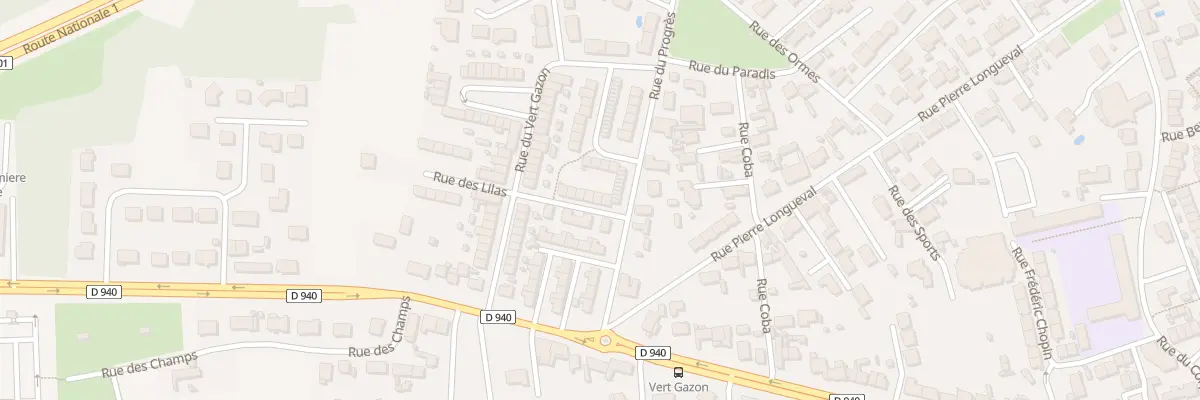 Plan du 22 Rue des Violettes à Loon-Plage