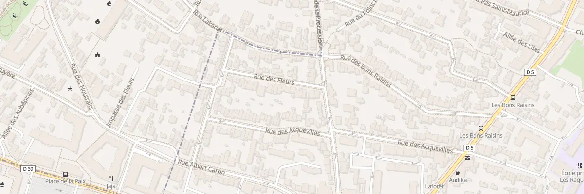 Plan du 11 Rue des Fleurs à Suresnes