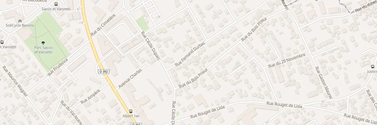 Plan du 45 Rue Fernand Durbec à Bezons