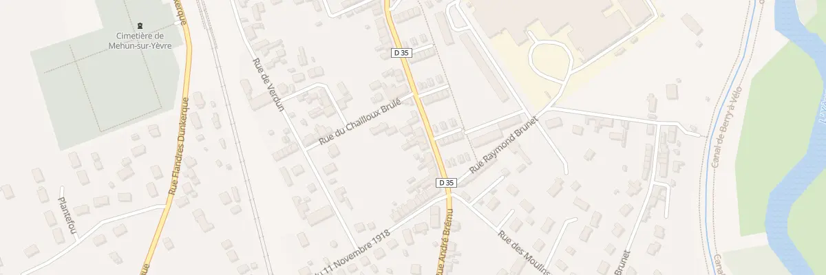 Plan du 108 Rue Andre Bremu à Mehun-sur-Yèvre