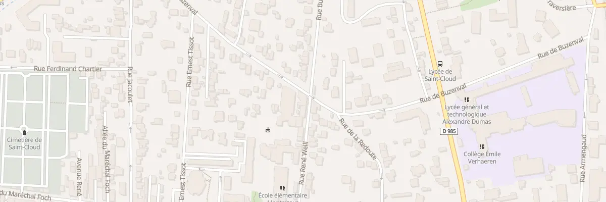 Plan du 17 Rue de Buzenval à Saint-Cloud