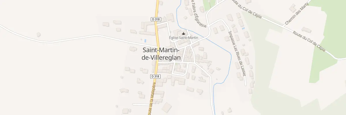Plan du 13 Le Village à Saint-Martin-de-Villereglan