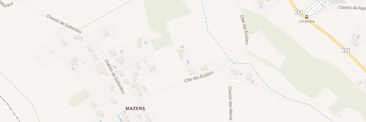 Plan du 46 Côte des Ecoliers à Cambon
