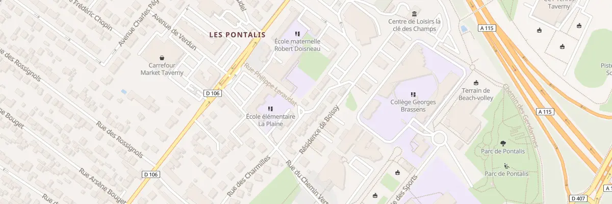 Plan du 3 Rue Saint Exupéry à Taverny