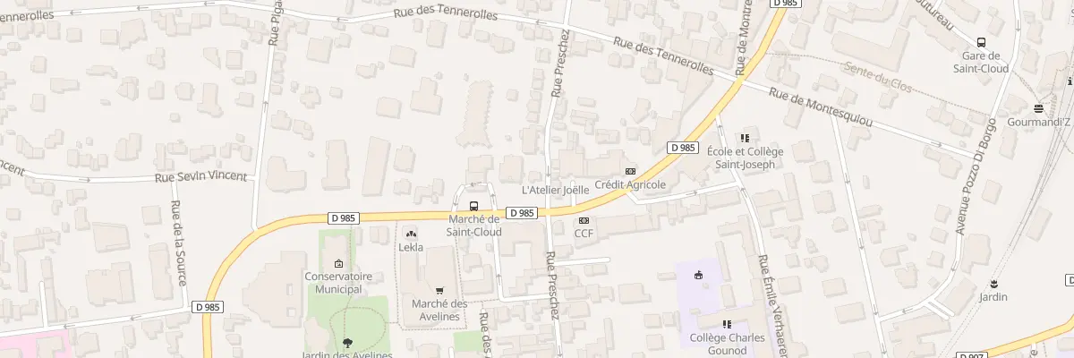 Plan du 15 Rue Preschez à Saint-Cloud