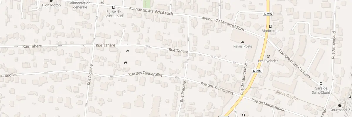 Plan du 27 Rue Tahere à Saint-Cloud