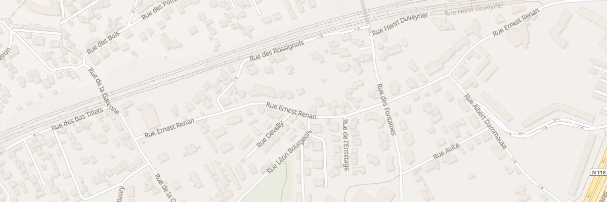 Plan du 36 Rue Ernest Renan à Sèvres