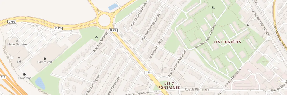 Plan du 2 Rue Marguerite Houdy à Taverny