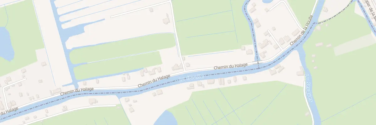 Plan du 46 Che du Halage à Houlle