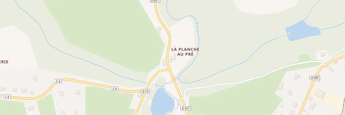 Plan du 2 La Planche au Pré à Boussac-Bourg