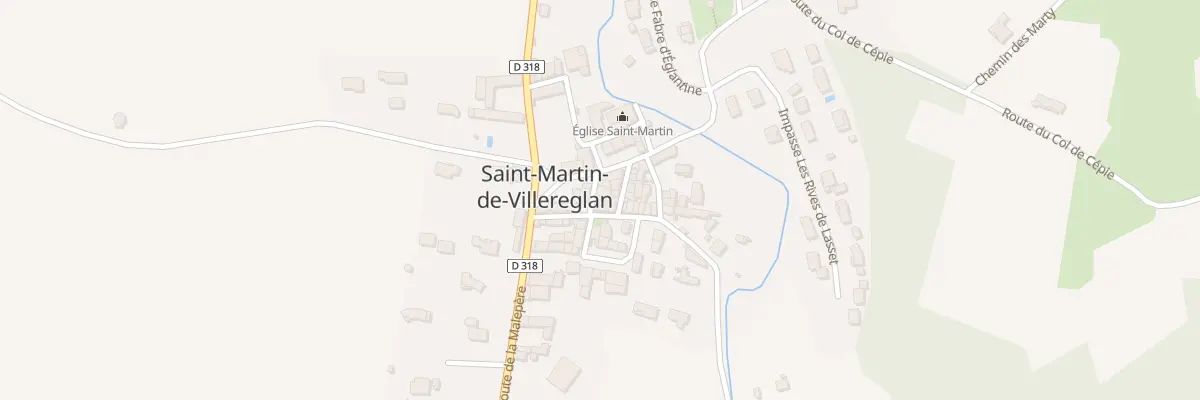 Plan du 33 Le Village à Saint-Martin-de-Villereglan