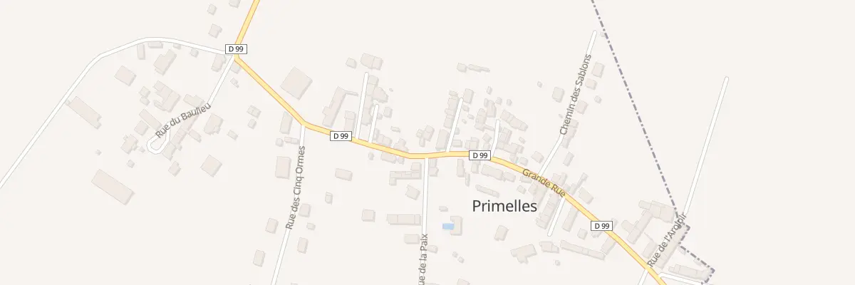 Plan du 58 Gr Grande Rue à Primelles