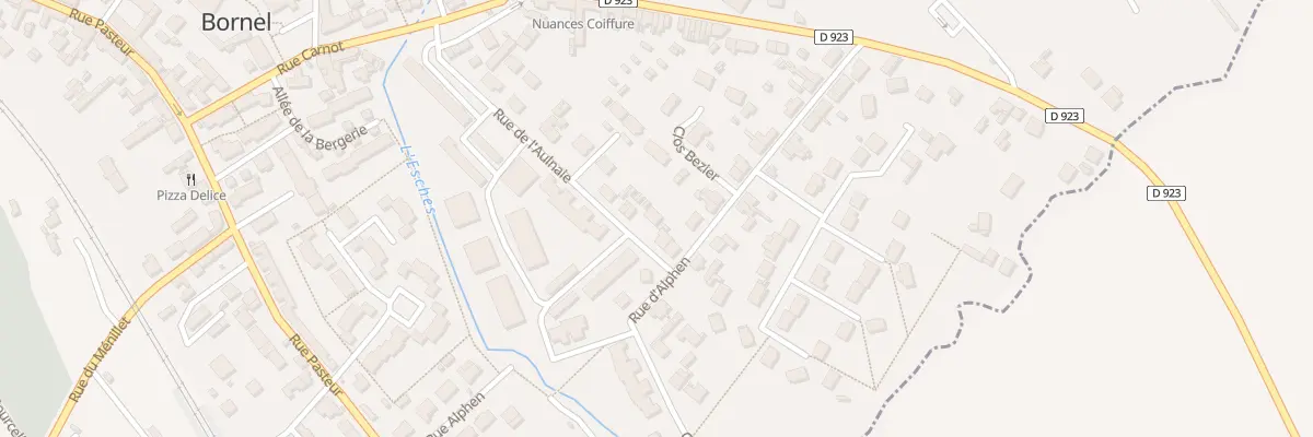 Plan du 23 Rue de l’Aulnaie à Bornel