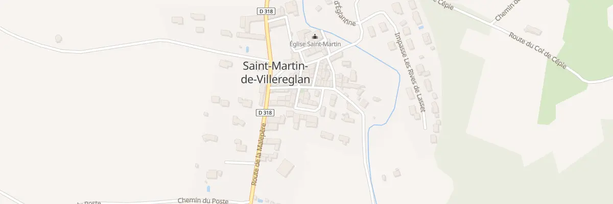 Plan du 58 Le Village à Saint-Martin-de-Villereglan