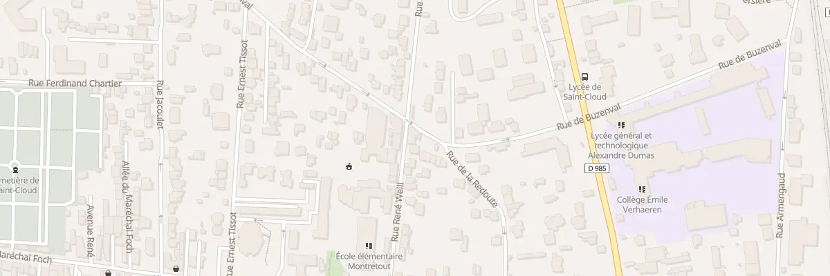 Plan du 15 Rue de Buzenval à Saint-Cloud