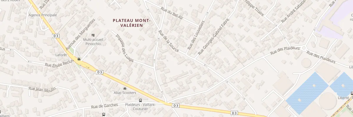Plan du 206 Rue de la Source à Nanterre