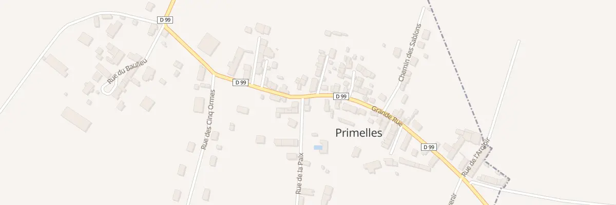 Plan du 2 Rue de la Paix à Primelles
