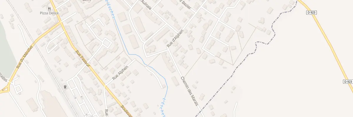 Plan du 1A Che des Marais à Bornel