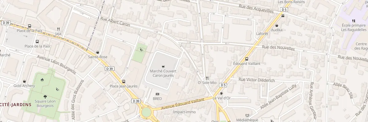 Plan du 23 Rue Albert Caron à Suresnes