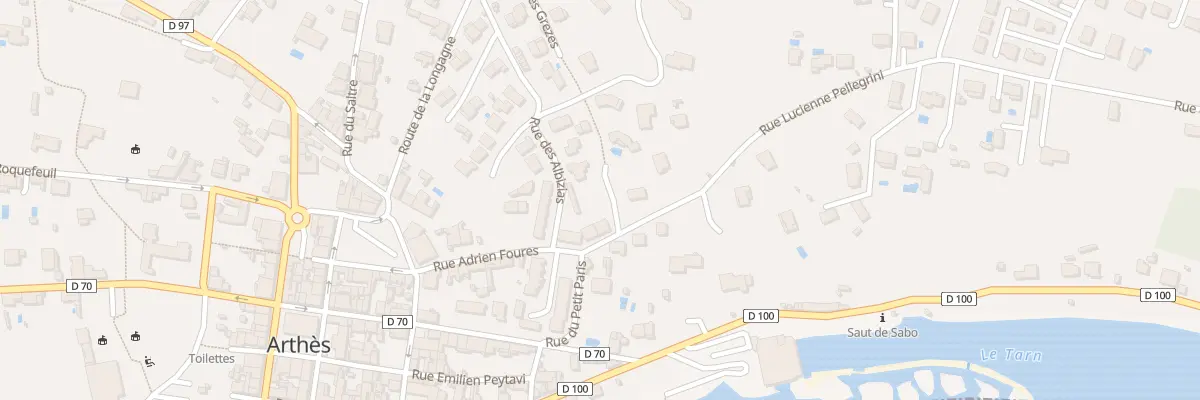 Plan du 4 Rue Lucienne Pellegrini à Arthès