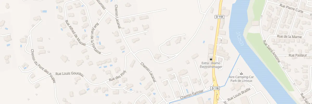 Plan du 4B Che de Lacanal à Limoux