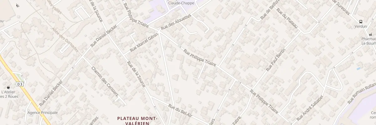 Plan du 170 Rue Philippe Triaire à Nanterre