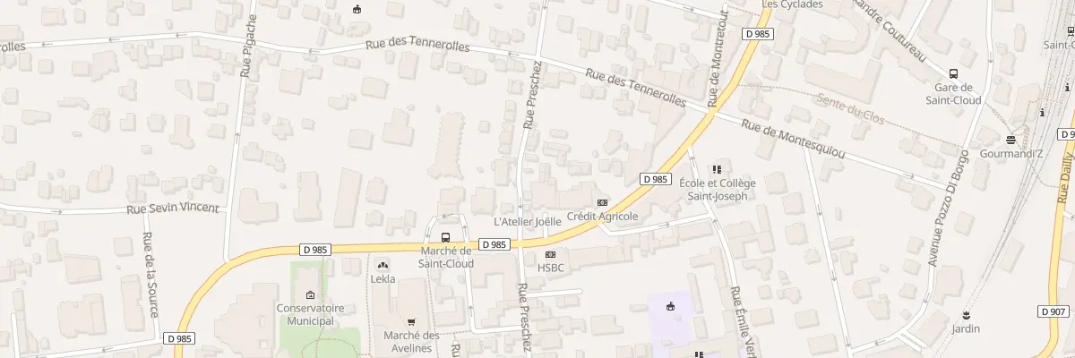 Plan du 28 Rue Preschez à Saint-Cloud