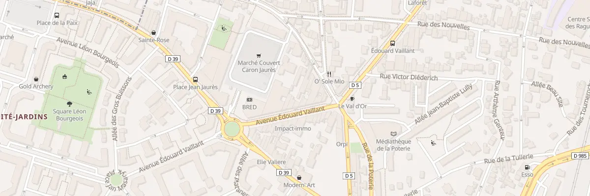 Plan du 29 Av Édouard Vaillant à Suresnes