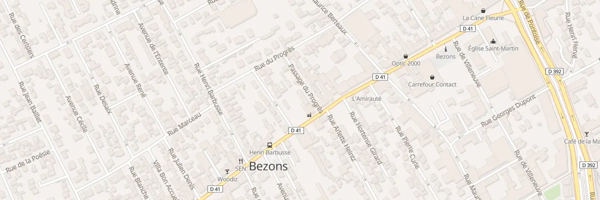 Plan du 106 Rue Edouard Vaillant à Bezons