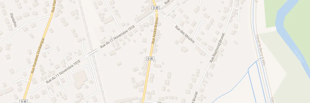 Plan du 119 Rue Andre Bremu à Mehun-sur-Yèvre