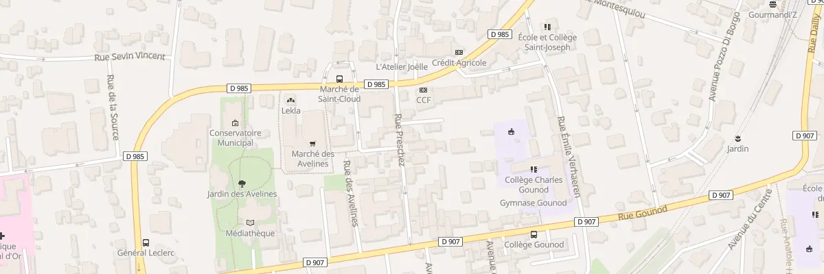 Plan du 14 Rue Preschez à Saint-Cloud