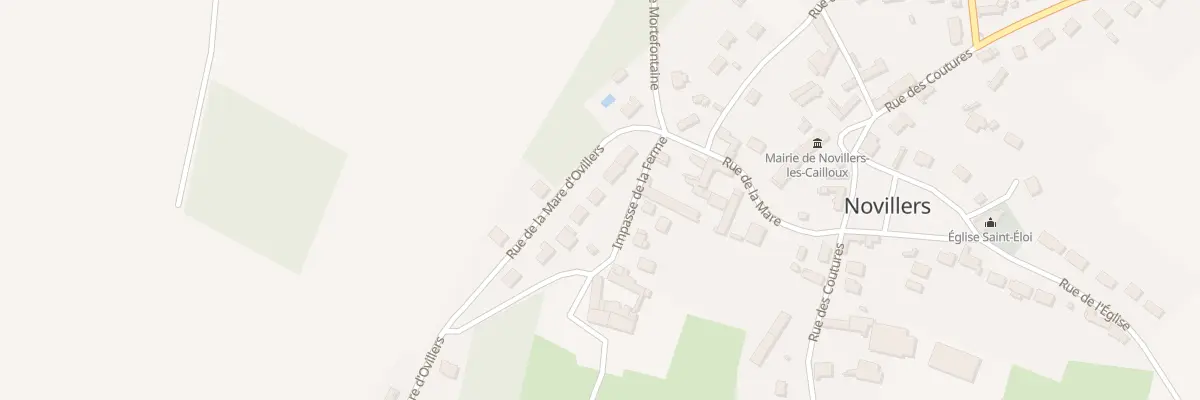 Plan du 85 Rue de la Mare d’Ovillers à Novillers
