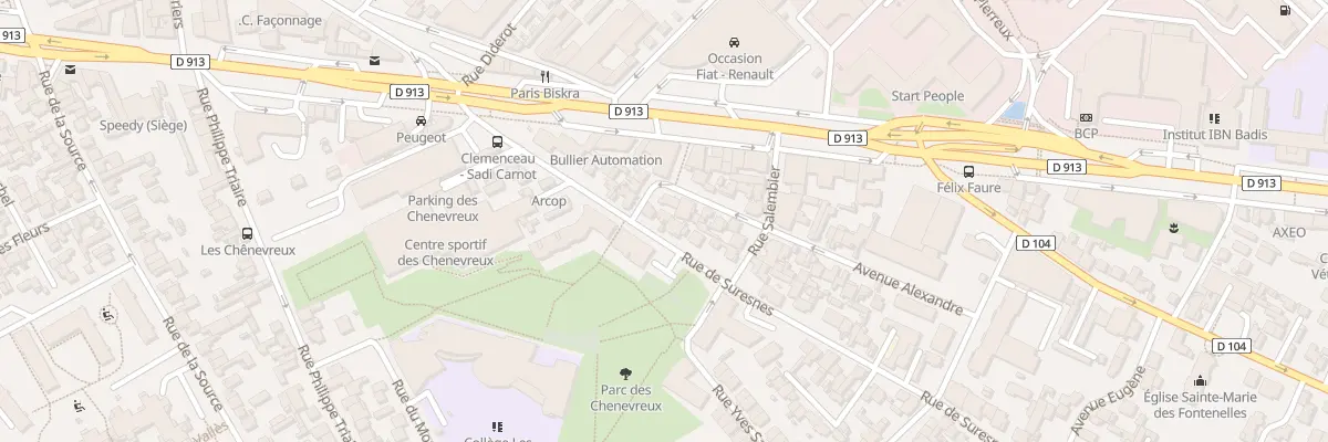 Plan du 13 Rue de Suresnes à Nanterre