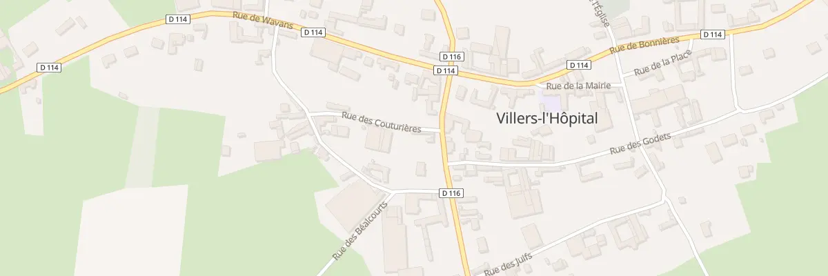 Plan du 1 Rue des Couturieres à Villers-l’Hôpital