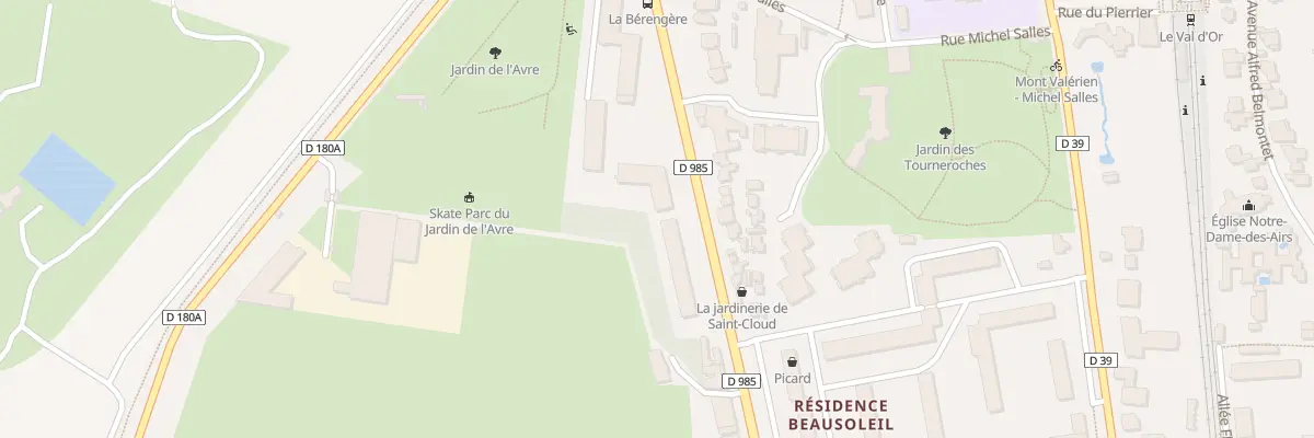 Plan du 175 Bd de la République à Saint-Cloud