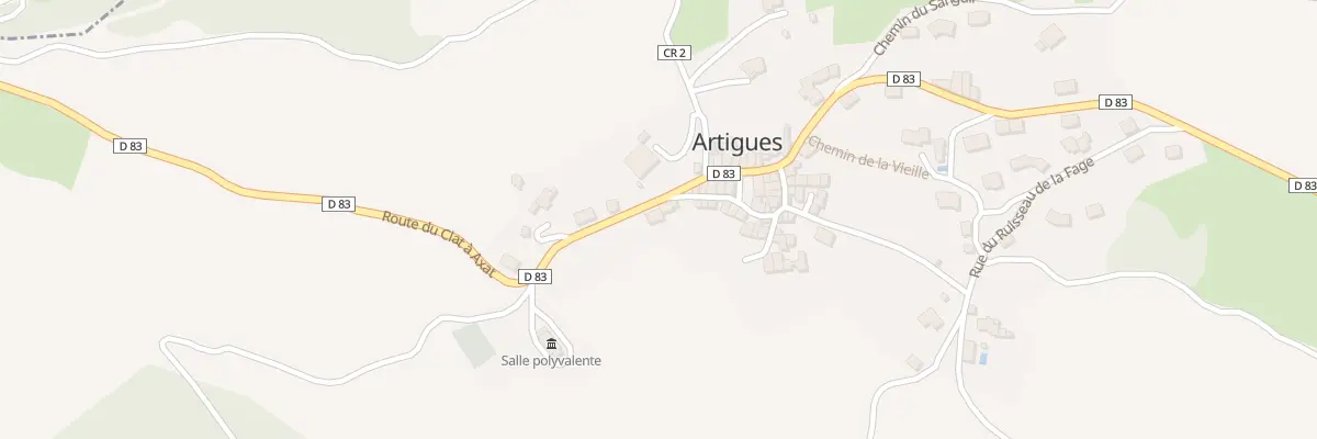 Plan du 37 Le Village à Artigues